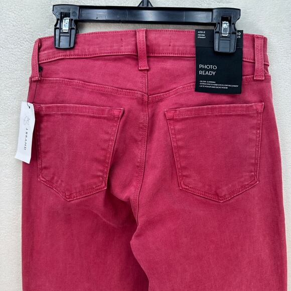 JOE'S WOMEN'S 25 ADELE MID RISE MAJENTUH STRAIGHT PINK JB002934 - Picture 7 of 7